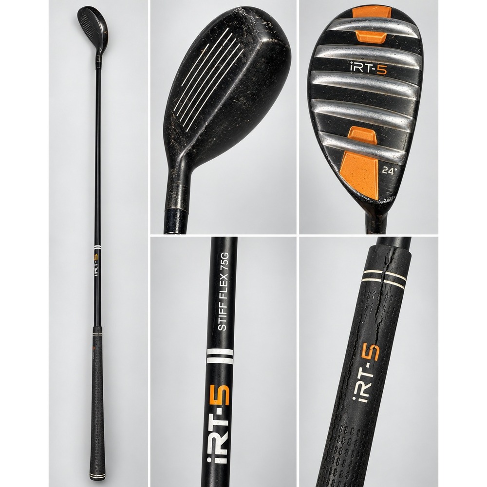 iRT-5 Hybrid 24 Degree Golf Club Stiff Flex 75g Graphite Shaft Right Handed